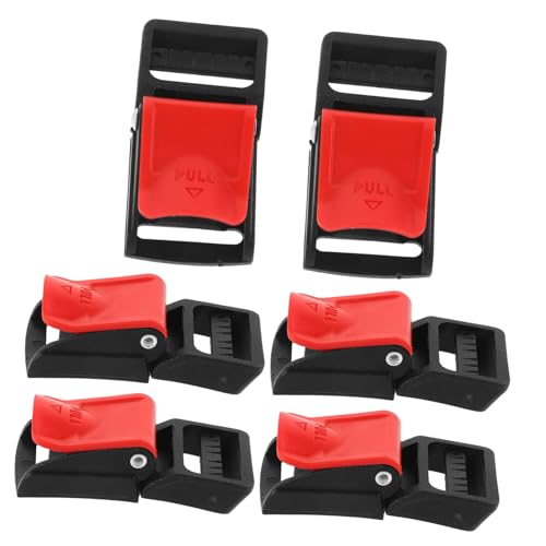 Luxshiny 6pcs Motorcycle Quick Release Buckles Kit Durable Buckle Replacement for Easy Attachment and Detachment