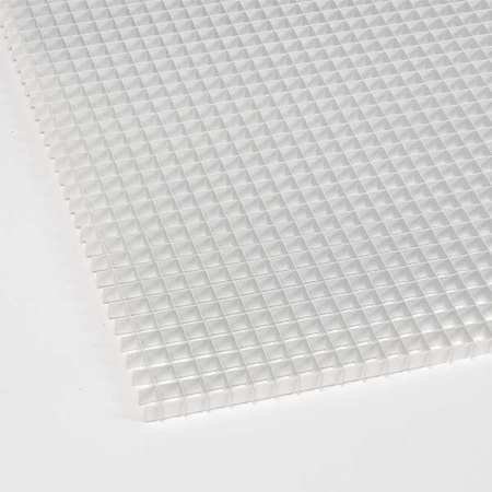 Eggcrate Grille Panel, Ovrszd, Alum, White, 24" x 48", PK2