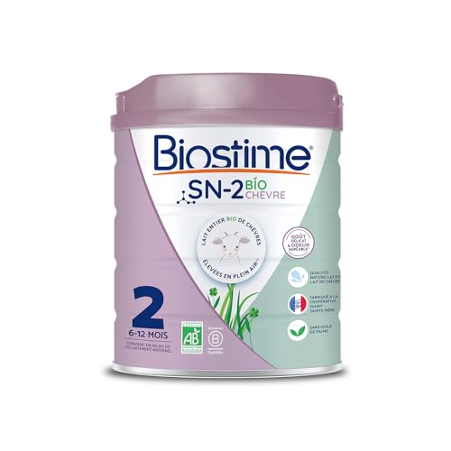 Biostime SN-2 Bio Lait infantile en poudre à base de lait de Chèvre 2ème Âge de 6 à 12 Mois 800g