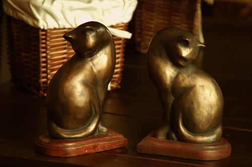 Spi Cat Bookends Pair #TOP1