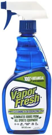 Vapor Fresh Cleaning Spray for Sports and Gym Equipment - Shoe Deodorizer, Yoga Mat Cleaner, Boxing Glove Deodorizer - Natural and Plant Based, 16 Ounces (1-Pack)