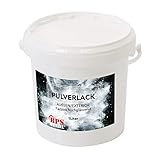 Pulverlack/Pulverbeschichtung 1 Liter Eimer (Klar hochglänzend)