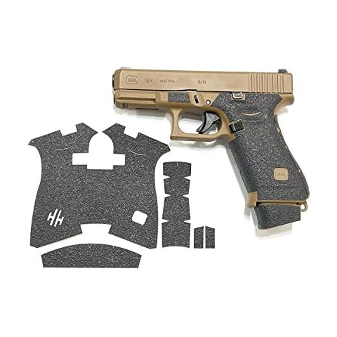Handleitgrips Gun Grip Tape Compatible with Glock 19x - Black Sandpaper Pistol Grip Tape, Easy Installation, Gun Parts & Accessories, Veteran Owned, Made in The USA Cover