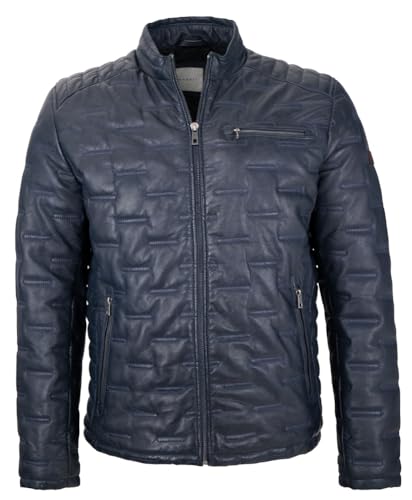 Preisvergleich Produktbild bugatti - Herren Echtleder Lederjacke Steppjacke Lammnappa navy