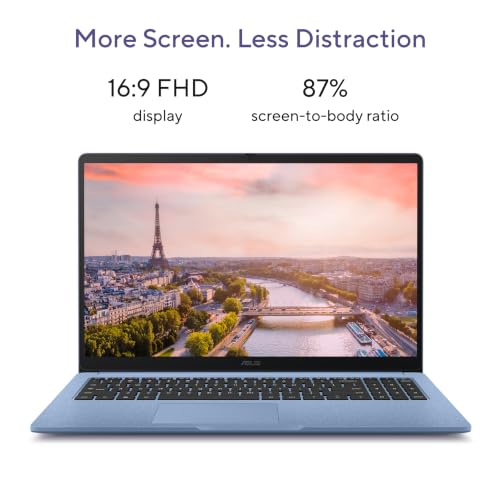 Image of ASUS Chromebook CM1505 (2026), Smartchoice, MediaTek Kompanio 540 Processor, 4GB RAM, 64GB SSD, FHD, 15.6 inch(39.6 cm), 60Hz, Chrome OS, Fabric Blue, 1.49 Kg, CM1505CM4A-S70080, Thin & Light Laptop