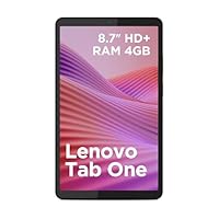 Lenovo Tab One Tablet - Display 8.5" HD (1340x800), Processore MediaTek Helio G85, RAM 4GB, Memoria 64GB, WiFi 5, Tablet Android 14, Clear Case incluso - Luna Grey