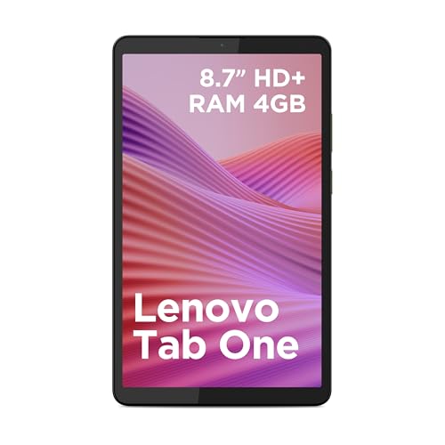 Lenovo Tab One Tablet - Display 8.5' HD (1340x800), Processore MediaTek Helio G85, RAM 4GB, Memoria 64GB, WiFi 5, Tablet Android 14, Clear Case incluso - Luna Grey