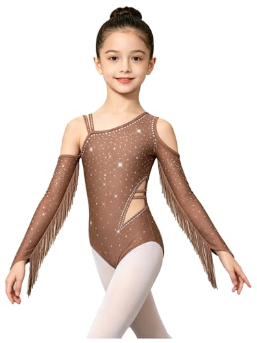 Leotard danse lyrique extensible pour fille tenue de patinage artistique souple