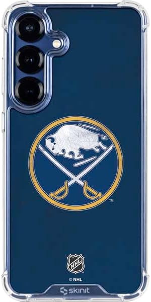 Skinit Clear Phone Case Compatible with Galaxy S25 - Officially Licensed NHL Buffalo Sabres Camo Design
