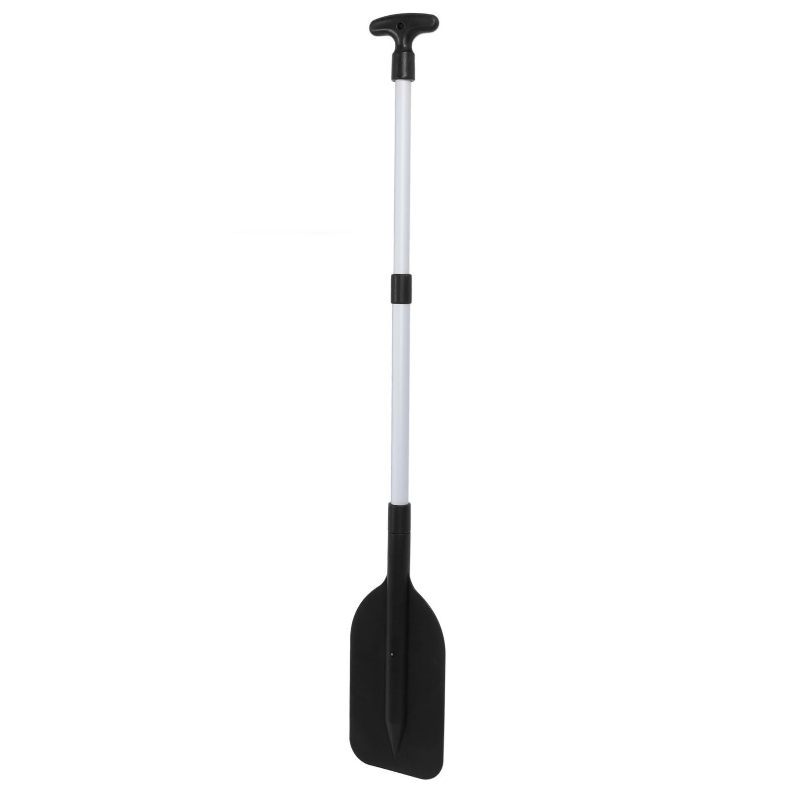 Pongnas Telescoping Aluminum Alloy Boat Oar Paddle with Non-Slip Handle for Fishing and Kayaking - & Portable Design (Black) (Black)
