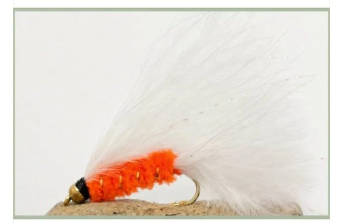 Goldhead Orange Cats Whisker – High‑Visibility Stillwater Trout Lure- 6 pack
