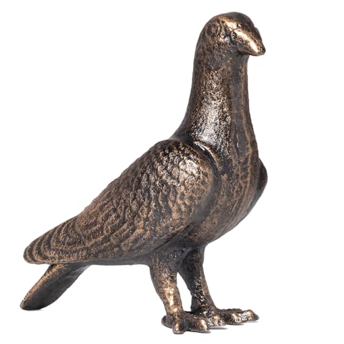 Moritz Taube Täubchen Vogel massives Gusseisen Gartendeko Figur Dekofigur