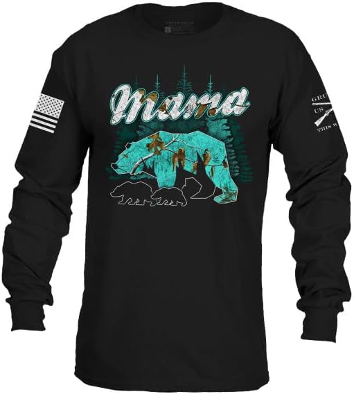 Grunt Style Realtree Xtra® Sea Glass Mama Bear Long Sleeve Women's T-Shirt