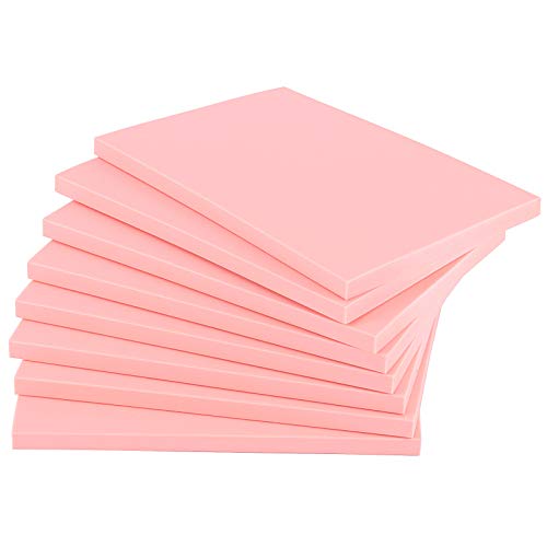 Image of ZOENHOU 20-Count 4 x 6 Inch Pink Soft Rubber Carving Blocks, Crafts Stamping Blanks, Linoleum Blocks for Printmaking