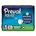 Prevail Per-Fit Maximum Absorbency Incontinence Briefs Extra Large 60 Total Count Breathable Rapid Absorption Discreet Comfort Fit Adult Diapers