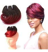 Flosius 4Pcs/Bundle Ombre Human Hair Body Wave Bundles 12A Virgin Unprocessed Human Hair Weave Bu...