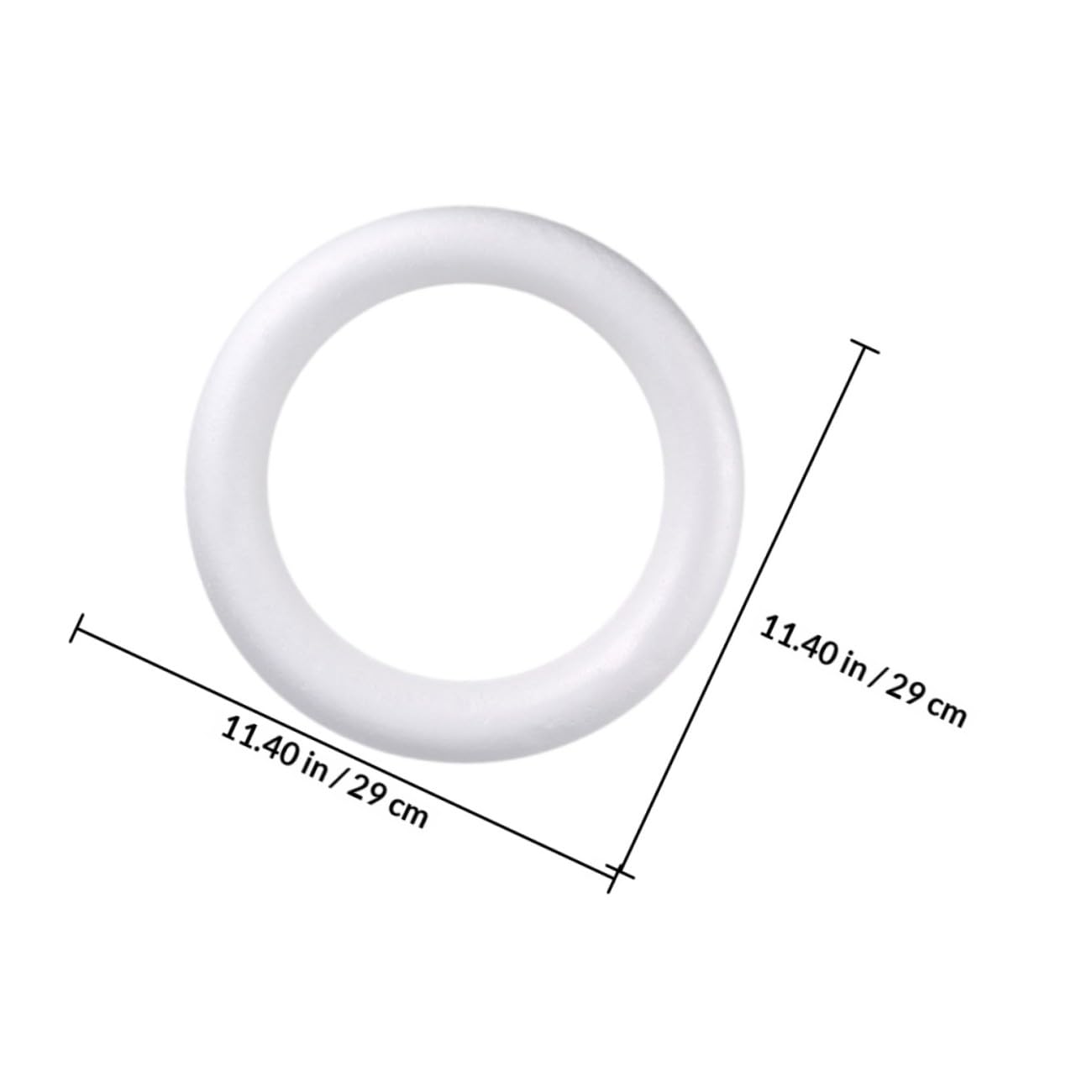 Anelli Circolari in Schiuma 4 Pezzi 30 CM per Decorazioni Natalizie e Lavoretti Creativi Casa Fai da Te per Adulti e Ragazzo Ragazza