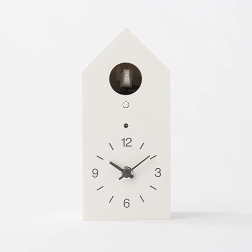 MUJI Minimalist White Cuckoo Clock Medium