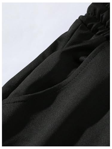 Men's 2 Piece Outfits Number Graphic Short Sleeve Shirts & Drawstring Waist Track Shorts Tracksuits Set4