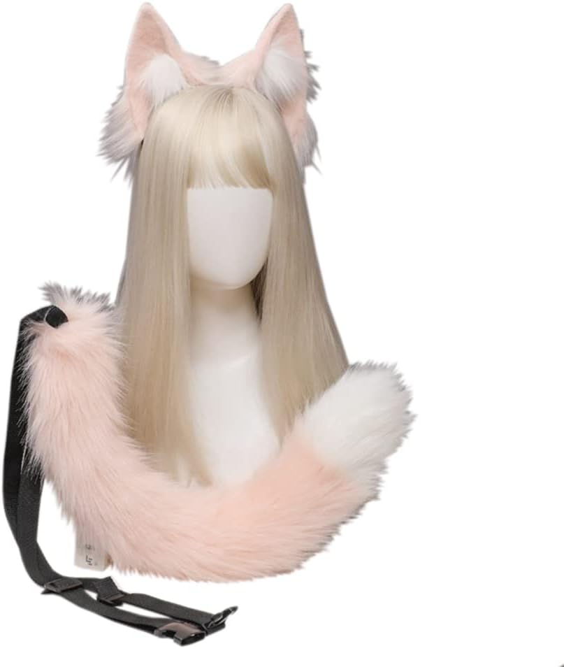 Amazon.co.jp: [トクとユウ] きつねみみ 尻尾 2点セット ネコ耳