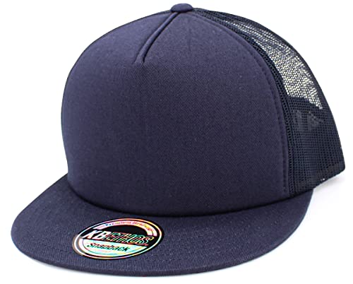 Image of KBETHOS Classic 5 Panel Foam Front Trucker Mesh Cap with Adjustable Snapback