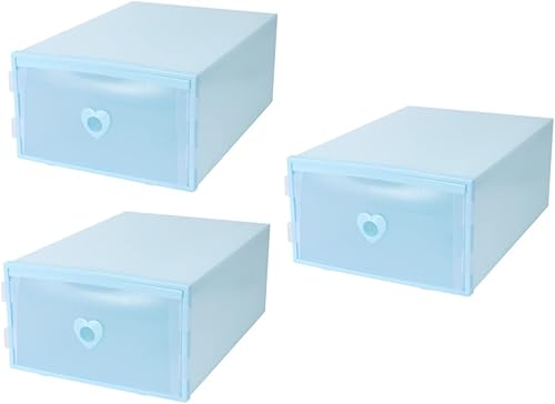 Cabilock Caja de almacenamiento de zapatos Caja de almacenamiento de zapatos Caja de zapatos Contenedor transparente Cajones de almacenamiento