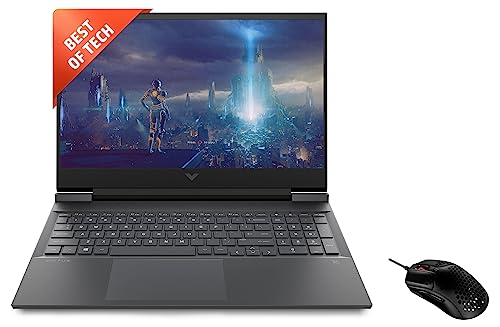 Image of HP Victus Gaming AMD Ryzen 5 5600H Processor 16.1 inch(40.9 cm) FHD Gaming Laptop & HyperX Pulsefire Haste USB, 16000 DPI, 6 Programmable Buttons Gaming Mouse