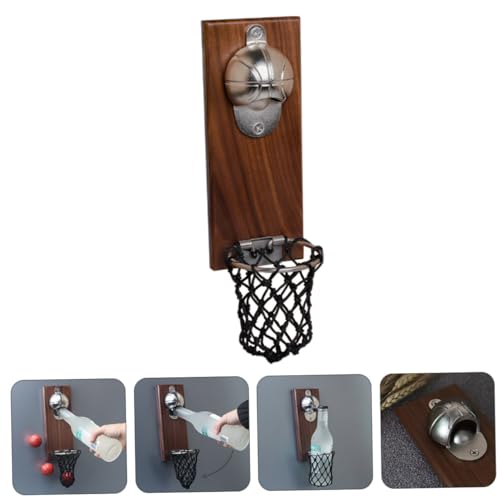 Ouvre-bouteille de réfrigération mural en acier inoxydable premium motif basket - 8
