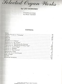 Paperback Selected Organ Works (H. W. Gray) Book