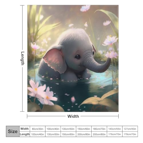 Couverture douce et chaude éléphant pour soirées d'hiver