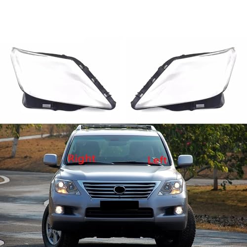 Cache-objectif de phare haut de gamme en verre transparent pour Lexus LX570 2007-2011