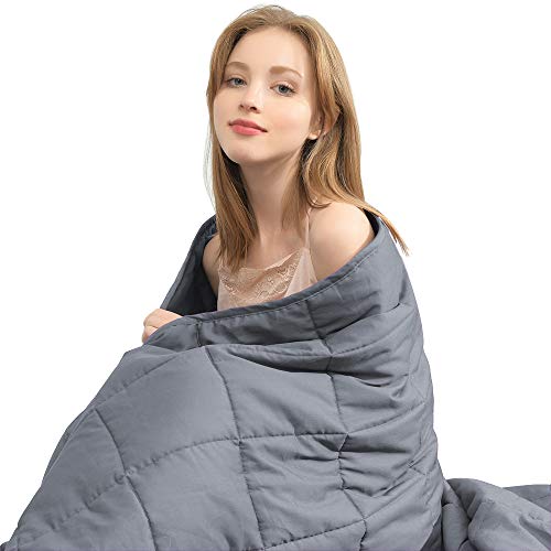 Ourea Weighted Blanket for Kids (10 lbs, 48” x 78”, Twin Size) Evenly