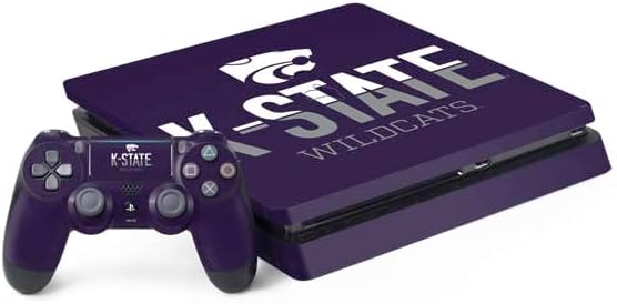 Skinit Decal Gaming Skin Compatible with PS4 Slim Bundle - Officially Licensed Kansas State University K-State Design