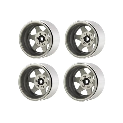 RC�J�[�p�^�C�� For TRX4 For Axial For SCX10 90046 UTB18 1/10 ���^�� 1.9�C���` �r�[�h���b�N�z�C�[������ �f�B�[�v�f�B�b�V���n�u RC�N���[���[�J�[�A�N�Z�T���[����уA�b�v�O���[�h�����p(Gray)