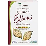 NOW Foods, Organic Quinoa Macaroni, Gluten-Free, Corn-Free, Non-GMO Elbow Pasta, 8-Ounce