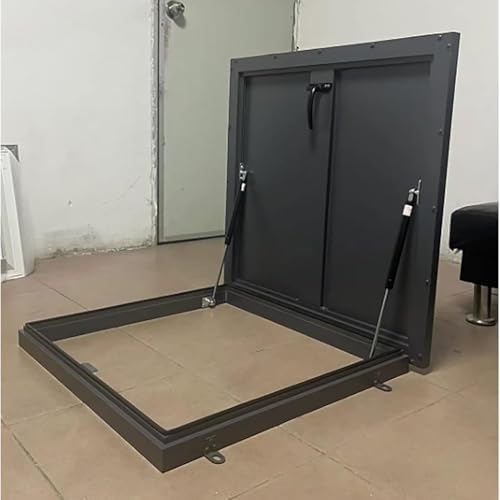 Grande porte de toit en métal durable avec poignée de sécurité intégrée