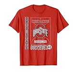 Ohio State Buckeyes Basketball Vintage Court Red T-Shirt
