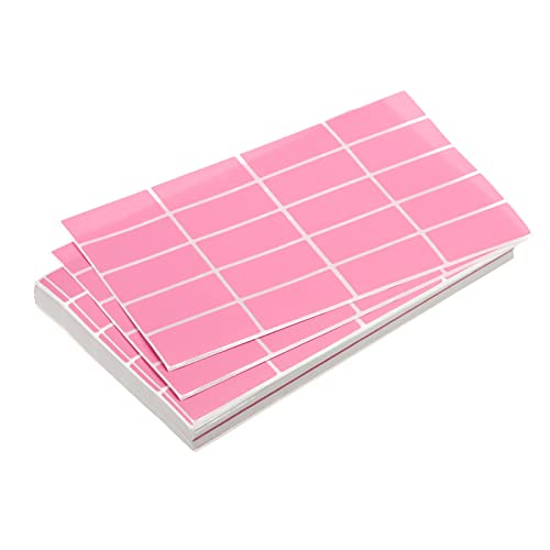 Étiquettes autocollantes de code couleur rose MECCANIXITY pour dossiers et bocaux