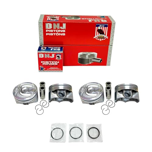 DNJ PRK4235 Piston and Ring Kit for 2012-2018 Ford, Lincoln Edge, Escape, Explorer 2.0L L4 16V DOHC 1999cc