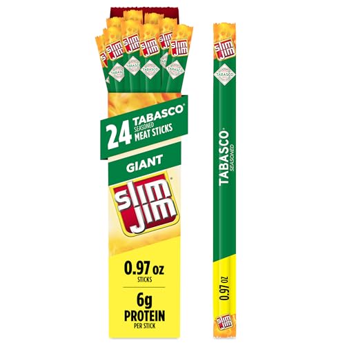 Slim Jim Giant Tabasco Flavor Meat Sticks