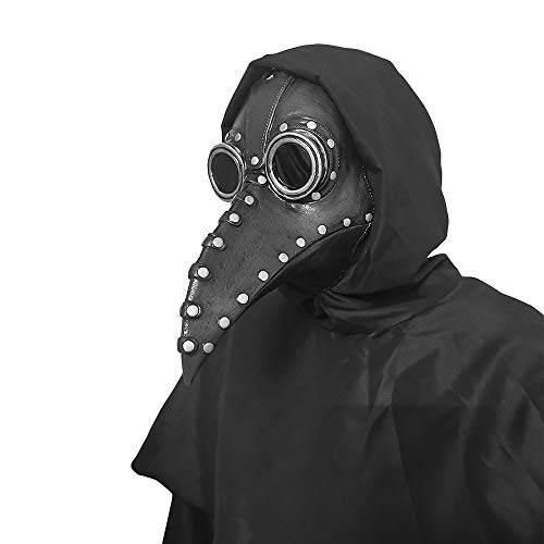 KKmoon Máscara de pássaro da praga Máscara de Halloween Nariz comprido Máscara de bico de pássaro Bo