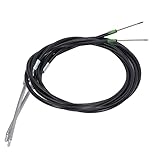 Kelawoly Rear Parking Brake Cable Kit, Metal Emergency Brake Cable for Disc and Drum Setups, 108in Overall Length for Vehicle Conversions and Repairs