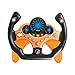 Volante Giocattolo, Bambini Simulatore Di Guida Auto Giocattolo Dei Bambini Copilot Volante Puzzle Regalo Educativo Precoce (Arancia)