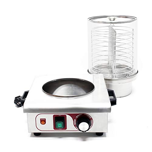 Foto von Wiltec Hot Dog Gerät 450 W aus Edelstahl, 260 x 290 x 380 mm, Wurstkocher Würstchenwärmer Hot Dog Maker Eierkocher Dämpfer