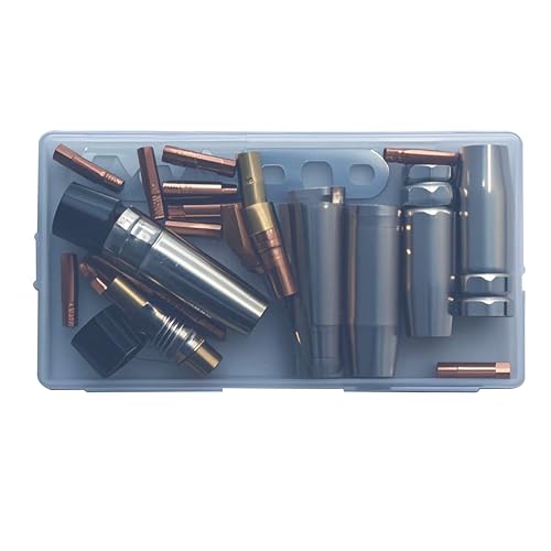 Tenbrachian 25 Pcs M6 MIG Welding Tips 1.0mm, Welding Torch Contact Tips, MIG Fit MAG MB15 15AK Welder Consumable Accessory, Fit 15AK MB15 MIG MAG Welding Torch Conical Nozzle Cup Gas Nozzles 8 Tenbrachian 25 Pcs M6 MIG Welding Tips 1.0mm, Welding Torch Contact Tips, MIG Fit MAG MB15 15AK Welder Consumable Accessory, Fit 15AK MB15 MIG MAG Welding Torch Conical Nozzle Cup Gas Nozzles - Image 8