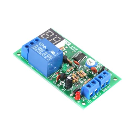 Timer Relay Module, DC12V Timer Relay LED Display Countdown Timing Timer Delay Turn OFF Relay Switch Module, Timers