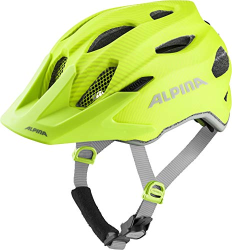 ALPINA Carapax JR. Flash - Beleuchteter, Leichter und Sicherer LED Fahrradhelm Mit Fliegennetz Für...