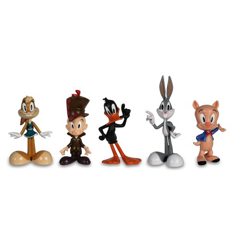 The Bridge Direct Looney Tunes Figure 5 Pack - Bugs Bunny, Lola Bunny, Daffy Duck, Porky Pig and Elmer Fudd by The Bridge Direct
