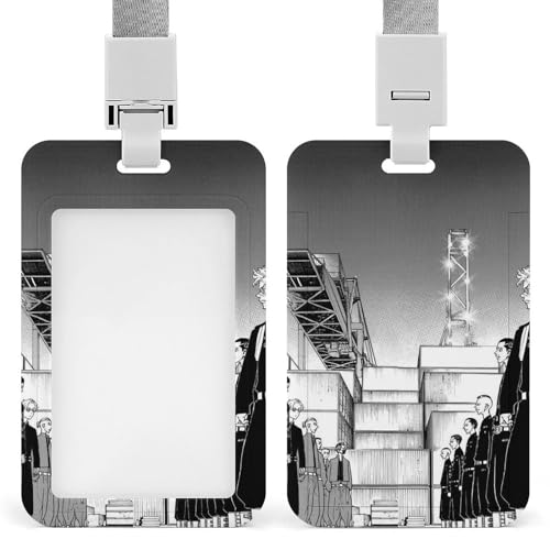 東京卍リベンジャーズ IDカードホルダー 縦型 社員証 カードケース ネームホルダー 名札ホルダーカードケース 防水 吊り下げ パスケース カード入れ 名札ケース 通勤 通学 男女兼用 名刺入れ クリップスト リール付き かわいい 人気 社員証ケース カー