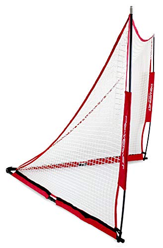 Powernet Portable Lacrosse Goal | Indoor Or Outdoor | 4X4X4 Ft | Quick And Easy 2 Minute Setup No Tools Required | Perfect For Practice Or Scrimmages | Bow Style Frame (4X4) #TOP1